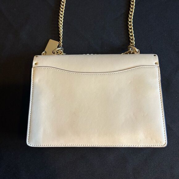 Coach Gold and Cream Women's Bag Used 1 time Excellent Condition - Picture 8 of 12